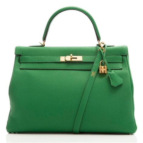 hermes kelly bamboo green|hermes kelly leather bag.